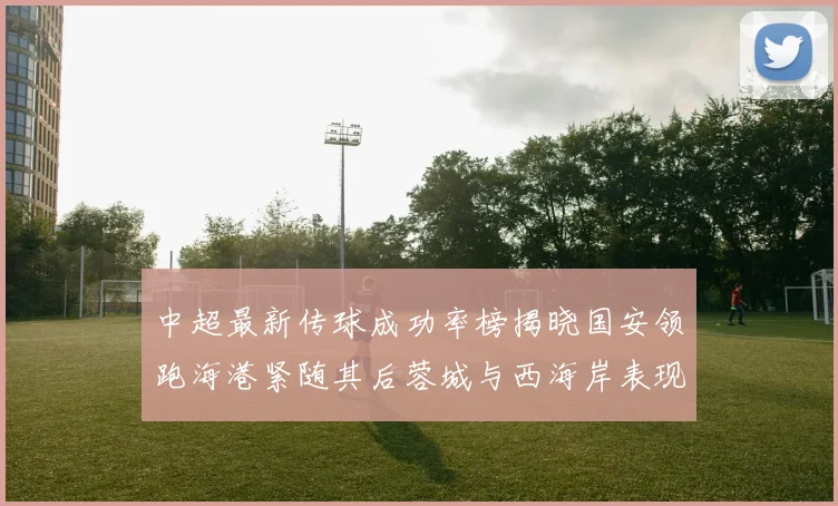 中超最新传球成功率榜揭晓国安领跑海港紧随其后蓉城与西海岸表现不俗